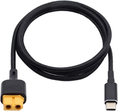 Verlengkabel Met XT60 Connectoren Mannelijk naar Mannelijk 12AWG voor Batterij en Zonnepaneel