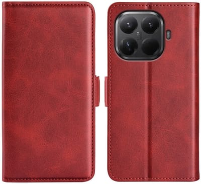 MobyDefend Hoesje - Geschikt voor Xiaomi 17T - Luxe Wallet Book Case (Sluiting Zijkant) - Rood