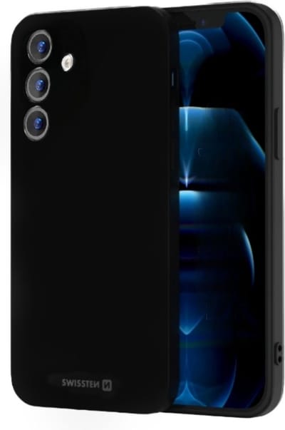 Swissten - Backcase - Geschikt voor - Samsung Galaxy S24 Plus/S25 Plus – Soft Joy Backcvoer Zwart