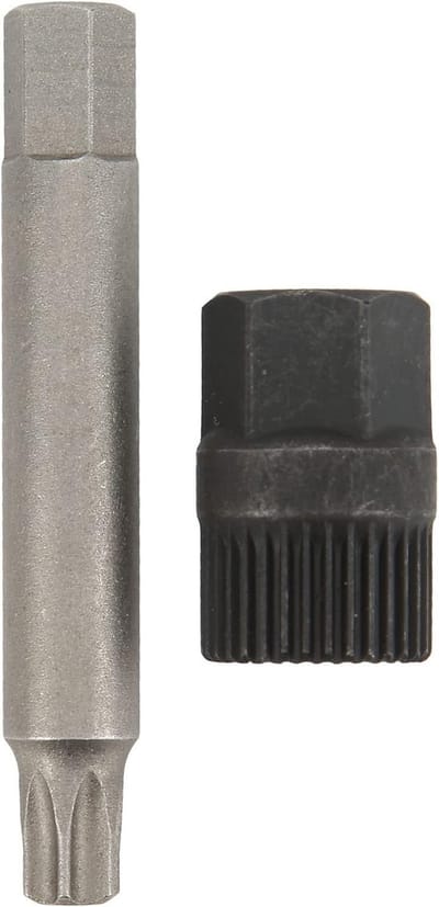 Alternator Pulley Steeksleutel Set voor 33 Tanden Spline met Boor en Verwijdertools voor Bosch Alternators en Meer