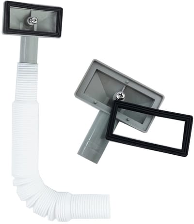 Dailygoody - Flexibele Overflow Pipe voor RVS Keukensink - 230-600mm, 26mm Diameter