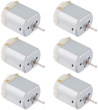 Mini DC Elektrische Motoren 130 - Set van 6 Stuks voor Ambachtelijke Projecten, 3-6V, 15.000rpm, Ideaal voor Modelbouw en DIY Creaties