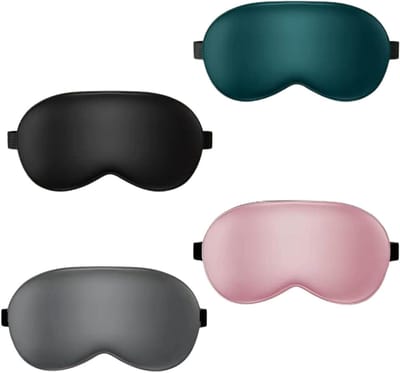 Zachte en Comfortabele Anti-Licht Slaapmaskers - Verstelbare Oogmaskers voor Kinderen en Volwassenen, Ideaal voor Reis en Ontspanning, 4 Stuks
