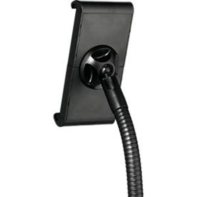 Duurzame TOUGH FLOOR tablethouder, voor 1 tablet van 7-13", vloerstandaard, 360° draaibaar, kabelgeleider, diefstalbeveiliging, zwart