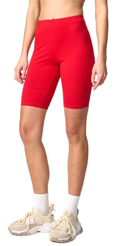Merry Style MS-MS10-200-LE Dames Leggings - Sport - Vrijetijdsbroek - Kort - Katoen - Sporbroek - Yogabroek - Rood - XS