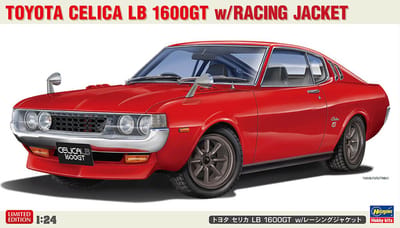 Hasegawa Modelbouwpakket Auto - 20795 Toyota Celica LB 1600GT met Racing Jacket - Japanse Auto Plastic - 1:24 - Modelbouw