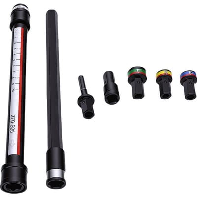 Jeu de douilles de nivellement de plafond 10 MM 13 MM 14 MM 17 MM Douilles à changement rapide Tige d'extension de 270 mm à 500 mm