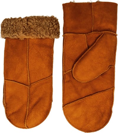 Leren wanten heren - Lammy heren winter - Winddicht en waterafstotend - Wol - Cognac - Maat M