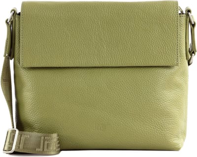 JOST Leren Schoudertas Vika Crossbody Bag olivgrün Olijfgroen