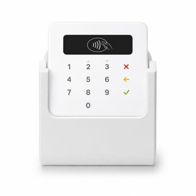 YUOM. Oplaadstation Geschikt voor SumUp Air – Oplaadhouder met Kabelmanagement – Bureauhouder voor SumUp Kaartlezer – Wit