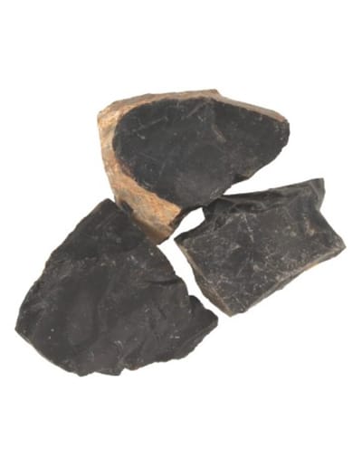 Onyx zwart 250 gr. ruwe brokjes