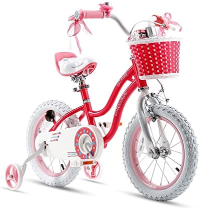 Meisjesfiets - Kinderfiets - Leren Fietsen - Veilige Remmen - 12 Inch - Roze