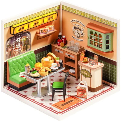 Rolife Super Creator Serie - DIY Miniatuur Huis - DW021 - Hong Kong Bites Cafe - Modelbouw - Knutselen - Cadeautip
