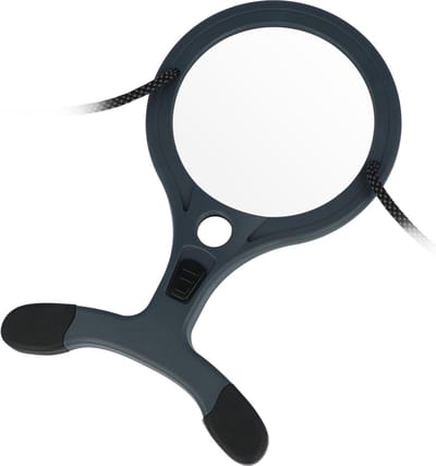 Handvergrootglas met spotlens COB-leds en helderheidsniveaus - ideaal voor hobby's zoals naaien, lezen en knutselen