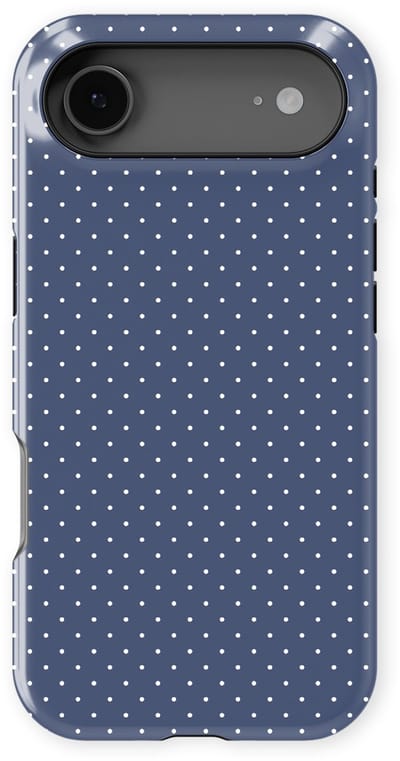 Micro Dots Tough Hoesje geschikt voor iPhone 17 Air | Geschikt Voor Mag | Stippen Motief Backcover geschikt voor iPhone 17 Air Indigo Spark