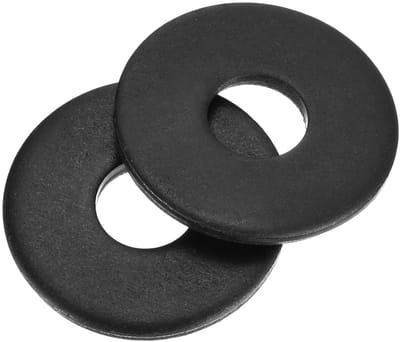 20 stuks ronde sluitringen M10 x 30 x 3 mm, koolstofstaal afdichtringen, zwarte bijsluitringen, O-ring, platte afdichtringen voor schroeven, moeren, schroefdraadstang