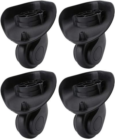 Bagagekoffer Wielen - Vervangende Wielen Koffer - Koffer Repareren - Set van 4 Stuks - 9.6 x 9 cm - Zwart