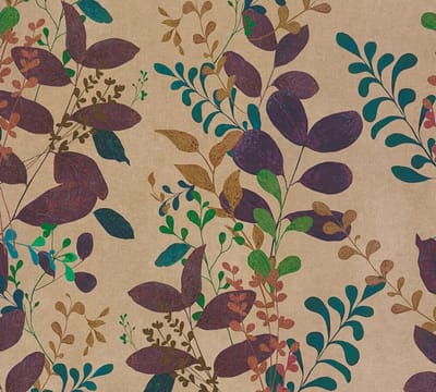 TAKKEN EN BLADEREN BEHANG | Botanisch - Bruin Lila Groen Blauw - A.S. Création Pintwalls III