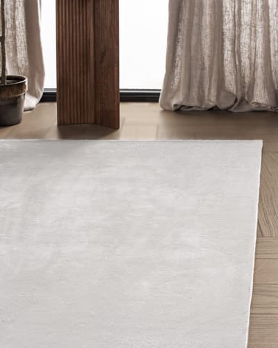Carpetique Vloerkleed Rechthoek - 160x230 cm - Wit - Antislip – Japandi & Scandinavisch Woonkamer Tapijt