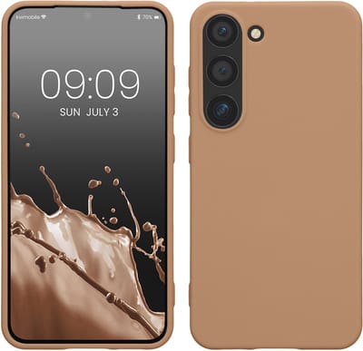 kwmobile telefoonhoesje geschikt voor Samsung Galaxy S23 - Hoesje voor smartphone - Back cover in cappuccino