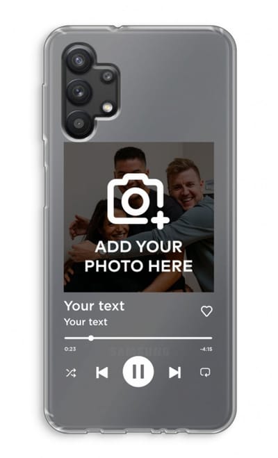 Gepersonaliseerd - Case Company® - Hoesje geschikt voor Samsung Galaxy A32 5G hoesje - Music Player - Soft Cover Telefoonhoesje - Bescherming aan alle Kanten en Schermrand