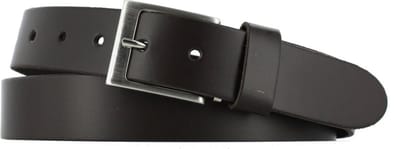 Leren Riem Heren/Dames | 3.5cm breed | Riemmaat: 85cm (totale lengte: 100cm) | 100% echt leer | Nikkelvrije gesp | Kleur: bruin