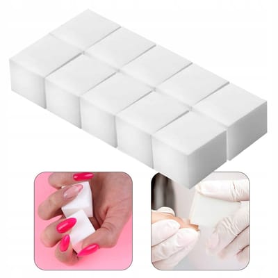 30x Polijstblok Nagels 100/100 Grit - Wit