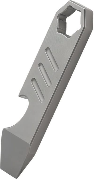 Dailygoods- Breekstang Multifunctioneel - TC4-titanium - Draagbaar - Flesopener - Gegradueerd liniaal - Lichtgewicht en robuust - Breekijzer