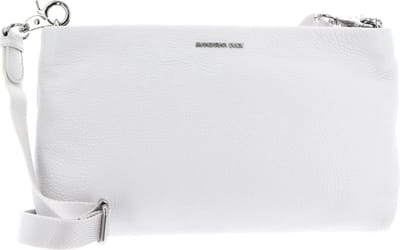 MANDARINA DUCK Leren Schoudertas Mellow Leather Shoulder Nimbus Cloud Lichtgrijs