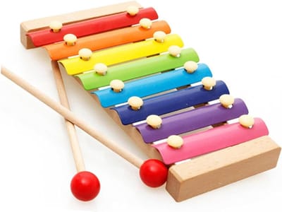 Houten Xylofoon - Percussie Instrument - Muziek Maken - 8 Tonen - 25 cm - Niet van toepassing