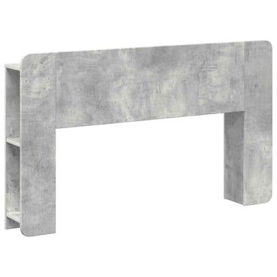 vidaXL - Hoofdeinde - Kast - met - opslag - Betongrijs - Bewerkt - hout