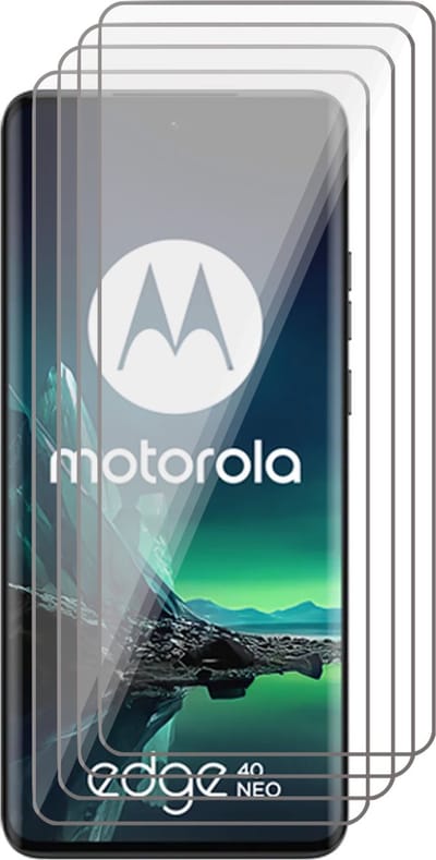 Screenprotector geschikt voor Motorola Edge 40 Neo - 4x Glas Screen Protector