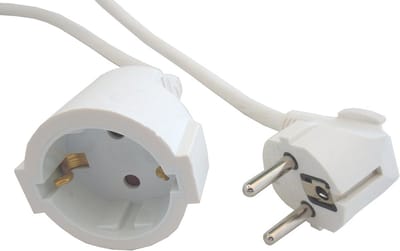 Verlengsnoer - Stroomkabel Adapter - Apparaten Aansluiten - Hoge Kwaliteit Pinnen - 10 meter - Wit