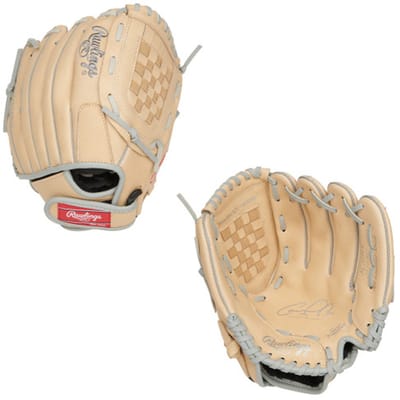 Rawlings - Honkbalhandschoen - Jeugd (ca 6-8 jaar) - Sure Catch - Carlos Correa Signature - SC105CC - 10,5 inch - Beige - Voor Linkshandige Werpers