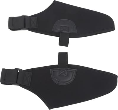 1 paar Sneeuwlaarshoezen, elastische binding, handig professionele veilige winddichte en warme skischoenhoezen voor buitenactiviteiten，one size，zwart