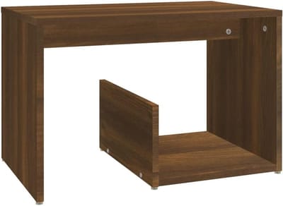 Set van 2 Bijzettafels Hout Trendy Woonkamertafel