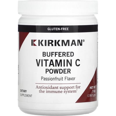 Kirkman Labs, Poudre de vitamine C tamponnée, Fruit de la passion, 7 oz (198,5 g)