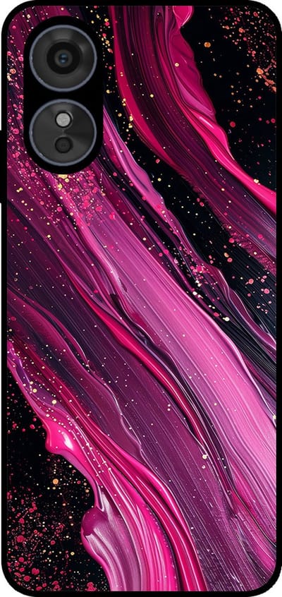 Smartphonica Telefoonhoesje Geschikt voor Oppo A1 / A98 / F23 met marmer opdruk - TPU backcover case marble design - Paars Roze geschikt voor Oppo A1;Oppo A98;Oppo F23