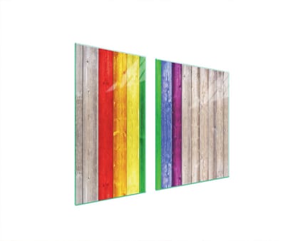 TMK ArtDeko - Serie - Glazen Beschermplaat voor Kookplaat - 90x52 cm - Veelkleurig