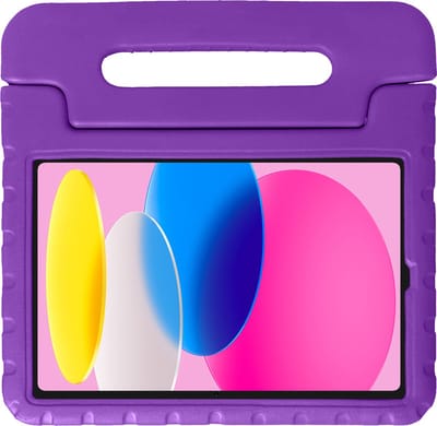 Hoesje - Geschikt voor Apple iPad 10 (2022) - 10.9 inch - 10e Generatie - Kinderhoes Shockproof Bumper - Kidsproof Case - Tablet Hoes - Kinder Hoes Cover - Paars