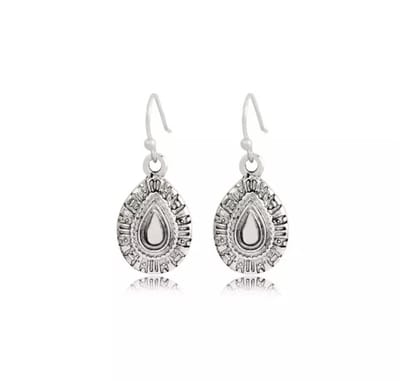 Jomide Oorhangers Vintage Drop Dangle - Dames - Zilverkleurig