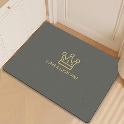 Effen Kleur Badkamer Absorberend Sneldrogend Deurmat Huishoudelijk Eenvoudige Badkamer Antislip Mat Grijs Diatomeeënaarde Kussen 40*60cm