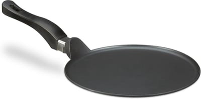 Famanu - Crêpe pan 25 cm gegoten aluminium lichtgewicht en inductiegeschikt
