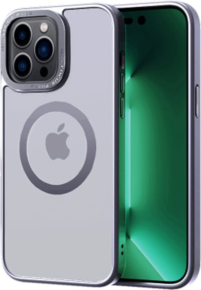 Multimedia & Accessoires Magsafe TPU Back Cover Case Hoesje geschikt voor Apple iPhone 15 – Grijs – Zachte Plastic - Siliconen – Harde Plastic – Soft Case – Flexibel