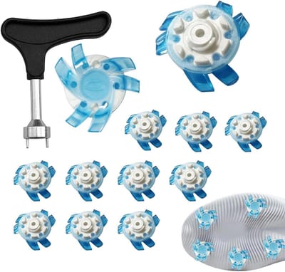 Golfschoen Spikes - Vervangende Noppen - Golfspel Verbeteren - Universeel Compatibel - 12 Stuks - Blauw