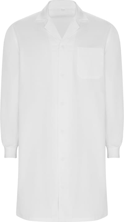 Witte Premium Unisex labjas met revers maat XS