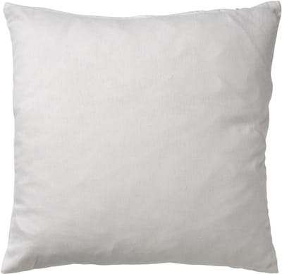 Dutch Decor JAMES - Kussenhoes 45x45 cm - duurzaam katoen - effen kleur - Snow White - wit - met rits - zonder binnenkussen