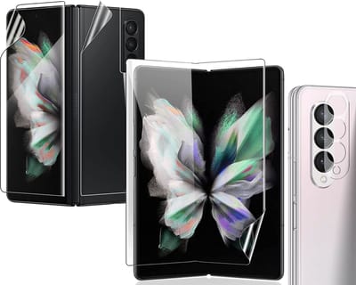 Ultratouch Folie Screenprotector + Camera Lens geschikt voor Samsung Galaxy Z Fold 3 - Tempered Glass Screen Protector