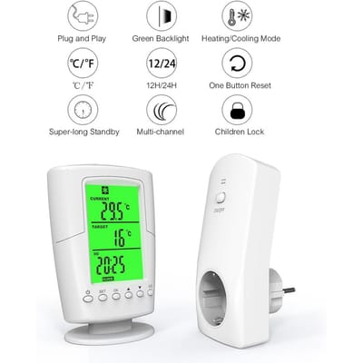 Slimme stekkerdoos verwarming koeling apparaten bedieningsstekker voor koppeling met afstandsbediening EU Plug