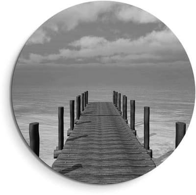 KitchenArt - Still Waters - Muurcirkel Binnen - ø 40 cm - Wandcirkel - Mét Ophangsysteem - Wanddecoratie - Muurdecoratie